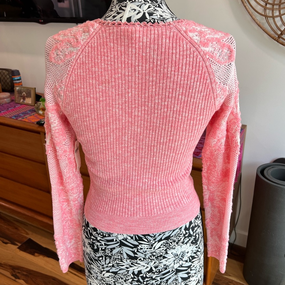 Anthropologie Wrap Lace Sweater - Picture 4 of 7